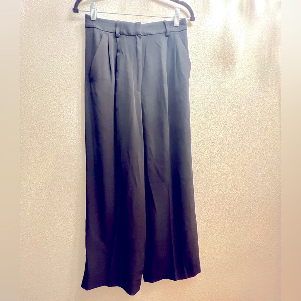H&M Black Wide Leg Dress Pants Size 4
